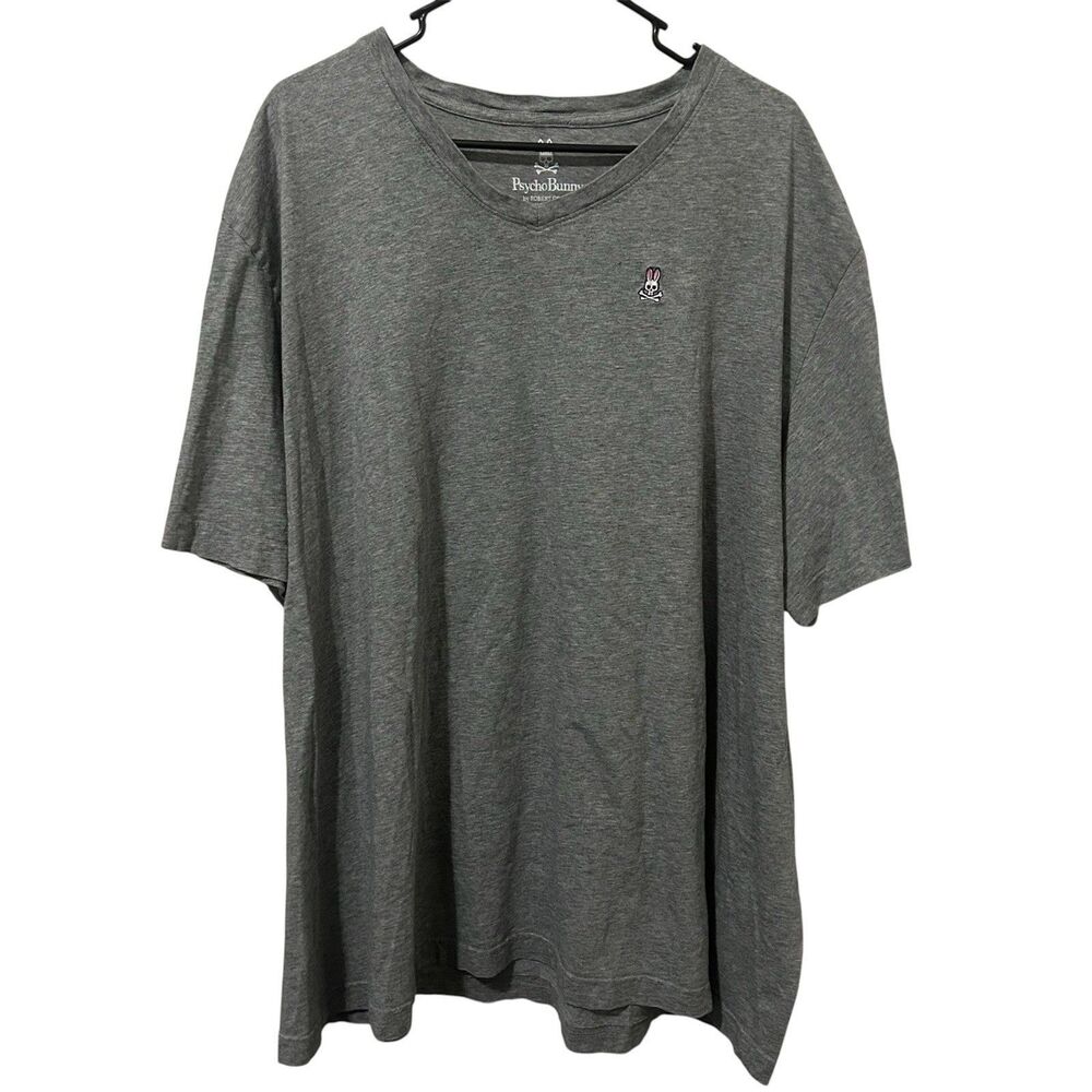 Psycho Bunny Men's Size 4XL Short Sleeve Gray T-shirt Bbq Tailgate Preppy‎